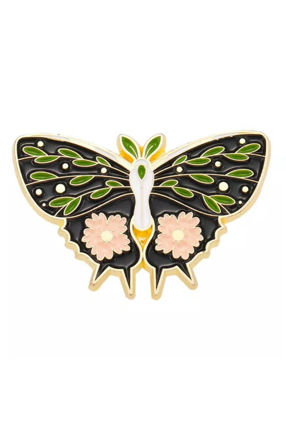Cartoon Insect Series Enamel Pin Moth Butterfly Brooch Lapel Collars Jewelry ﹌ ➳-new 2-Style 1