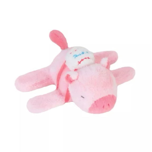 MATROOY Cartoon Stay Wire Rotate Tail Capybara Clap Circle Toys Slap Snap Wrap Wristband-Pink