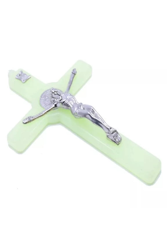 Christ Jesus Cross Luminous Glow in the Dark Pendant Crucifix Ornaments Ch_tu