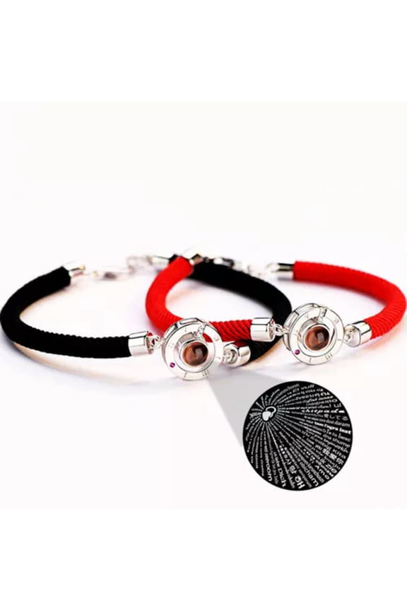 Circle Photo Projection Bracelets Projection Bracelet Jewelry Gifts Bracelets-Mixcolor