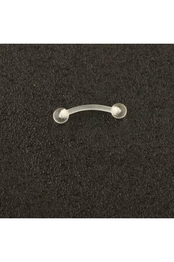 Clear Acrylic Belly Button Nose Ring Lip Eyebrow Retainer Stud Earring Piercing-6