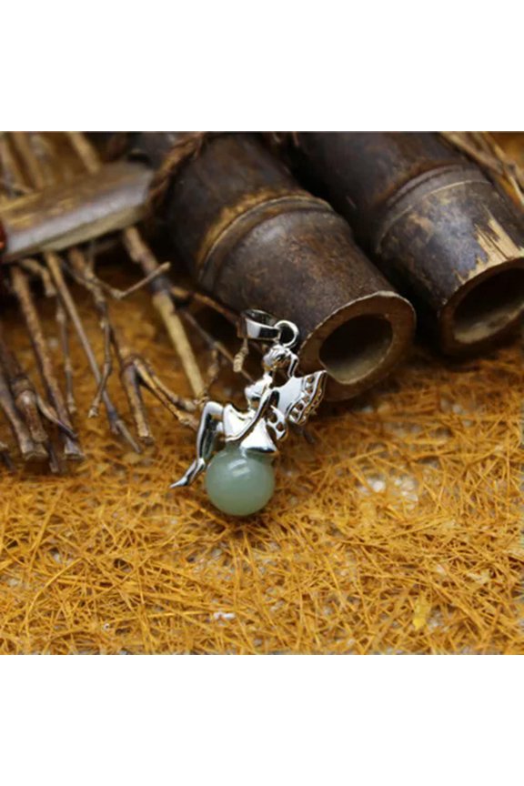 Crystal Quartz Stone Pendant Beads Smart Magic Angel Reiki Heal Amulet-Aventurine