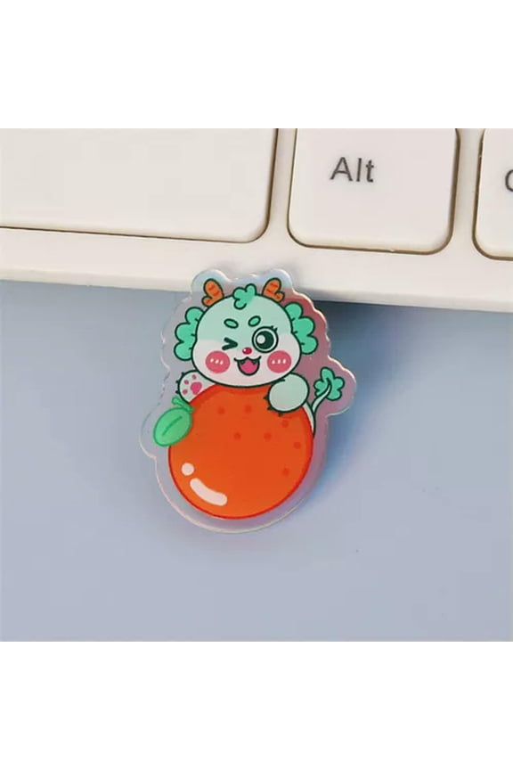 Cute Animal Brooch Cartoon Acrylic Brooch Creative Dragon Pin Fashion Jewelry-6