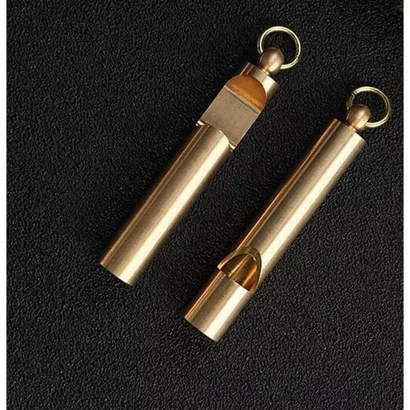 MATROOY EDC 1 PC Brass Whistle Portable Tool Training Whistle Multi Tool
