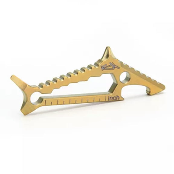 MATROOY EDC 1 PC Small Titanium Alloy Screwdriver Tool Wrench Pocket Tool-Gold