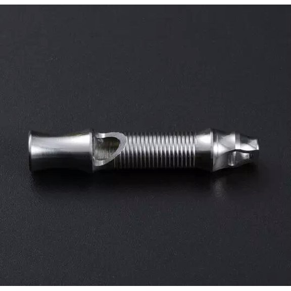 MATROOY EDC 1 PC Stainless Steel Whistle Small Outdoor Portable High Frequency Whistle