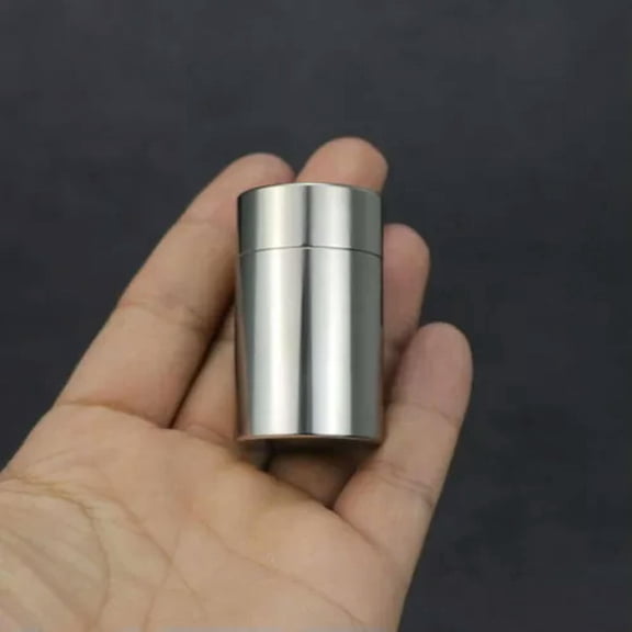 MATROOY EDC 304Stainless Steel Waterproof Pill Box Capsule Sealed Container Storage Box