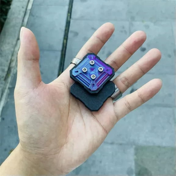 MATROOY EDC 3D Printing Gradient Square Haptic Slider Fidget Clicker Adult Fidget Toys-Gradient