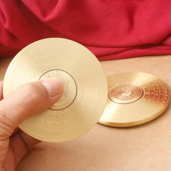 MATROOY EDC Brass Tai Chi Fidget Spinner Adult Metal Fidget Toys ADHD Hand Spinner