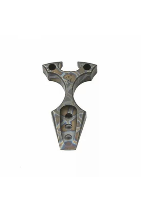 EDC CNC Titanium Alloy Pry Bar Bottle Opener Keychain Pendant Pocket Multi Tool-Burn titanium
