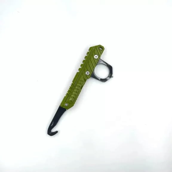 MATROOY EDC Car Life Hammer, Window Breaker Multifunctional Rope Cutter Portable Tool-Green