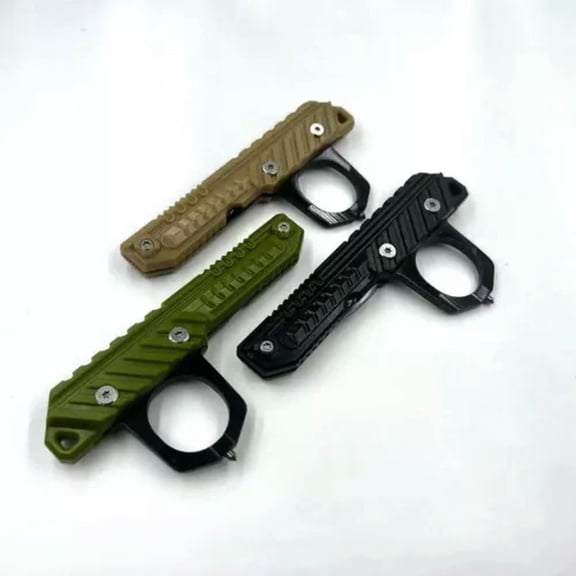 MATROOY EDC Car Life Hammer, Window Breaker Multifunctional Rope Cutter Portable Tool-Khaki