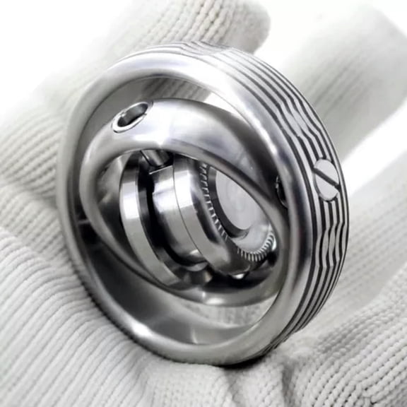 MATROOY EDC Fidget Spinner Metal Gyroscope Mechforce Fingertip Toys Stress Relief Gift-Upgrade silver