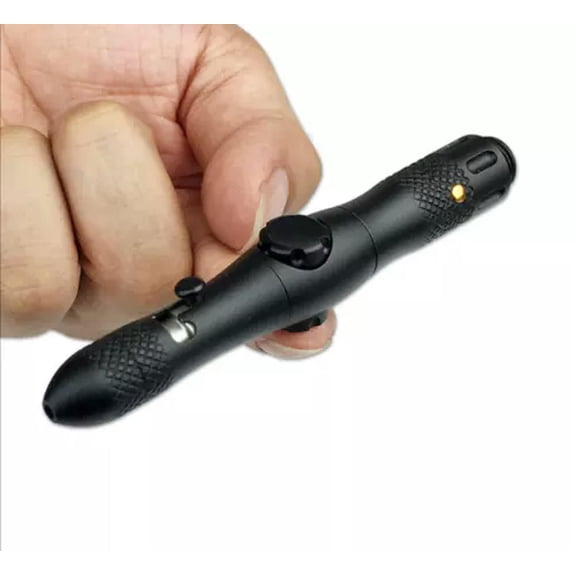 MATROOY EDC Multifunction Tactical Pen Fidget Spinner Fidget Toys ADHD Hand Spinner-Black