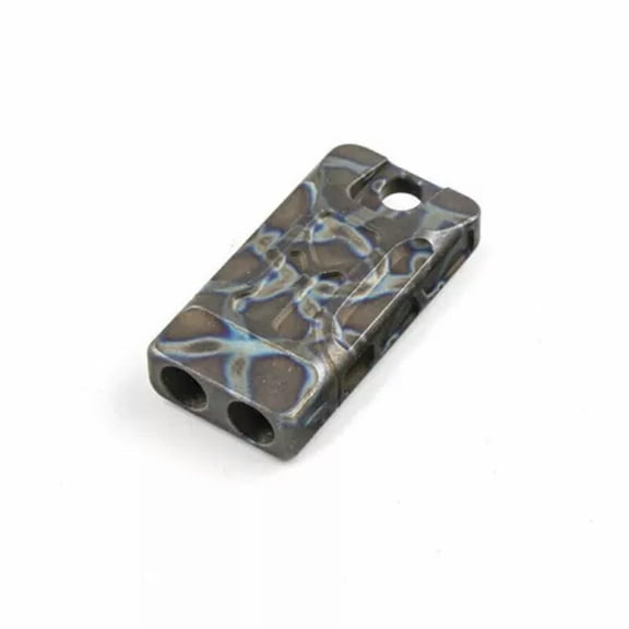 MATROOY EDC Outdoor Survival Titanium Alloy Whistle EDC Twin Tubes SOS High Frequency