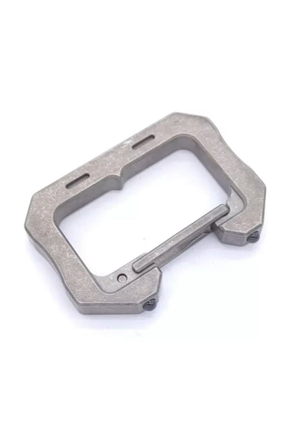 EDC Solid Titanium Alloy Carabiner Survival Multi Tactical Tools Keychain Buckle-Stone wash