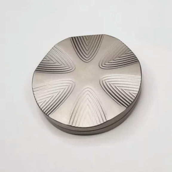 MATROOY EDC Stainless Steel Haptic Fidget Coins Metal Fidget Clicker Adult Fidget Toys-Silver