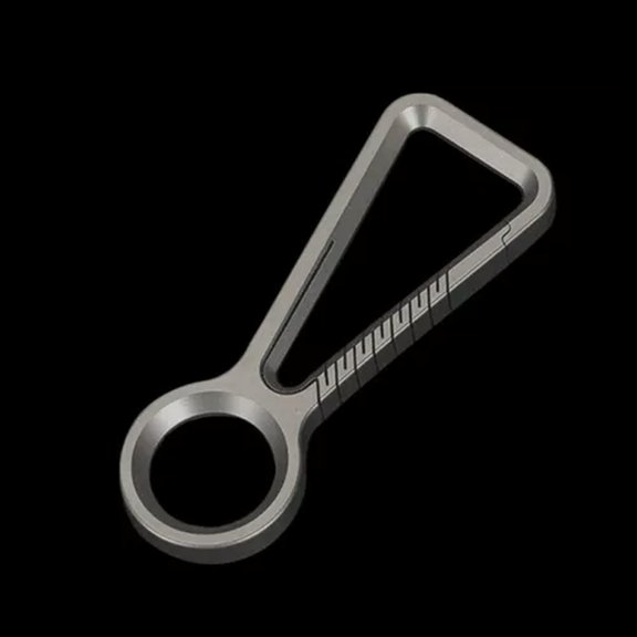 MATROOY EDC TC4 Titanium Alloy Keychain Car Key Chain Quality Portable Carabiner Tool-Sandblasting