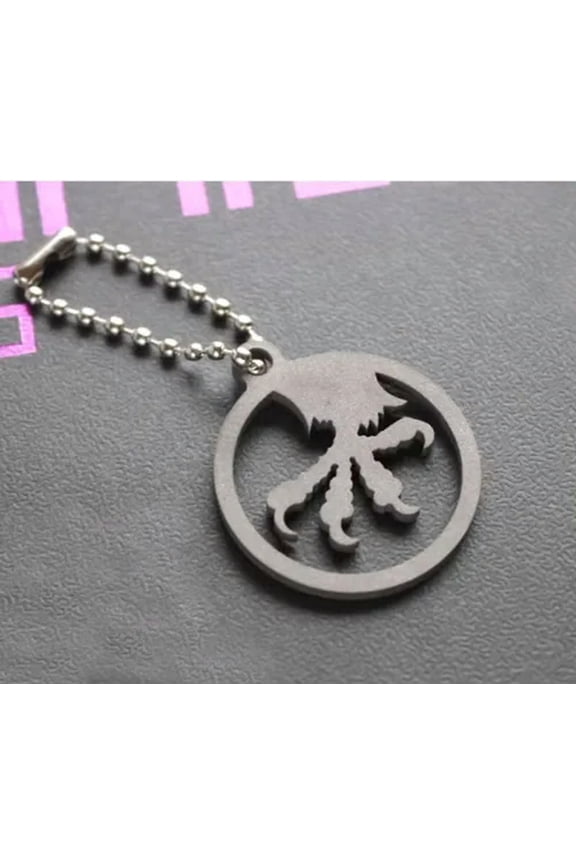 EDC TC4 Titanium Alloy Keychain Necklace PIN Pendant Backpack Decorative Tool