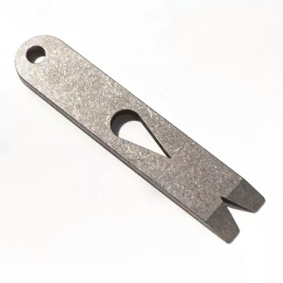 MATROOY EDC TC4 Titanium Alloy Portable Crowbar Prybar 85*15*3MM Outdoor Multi Tool-Stonewash