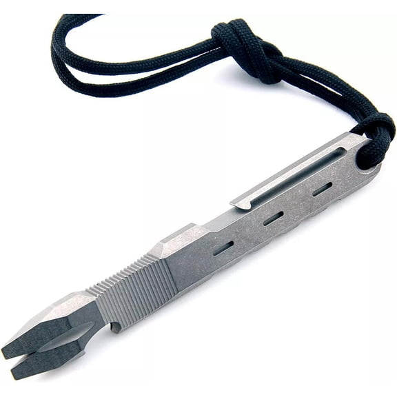MATROOY EDC TC4 Titanium Crowbar Pry Bar Opener Tactical Survival Pocket Multi Tool