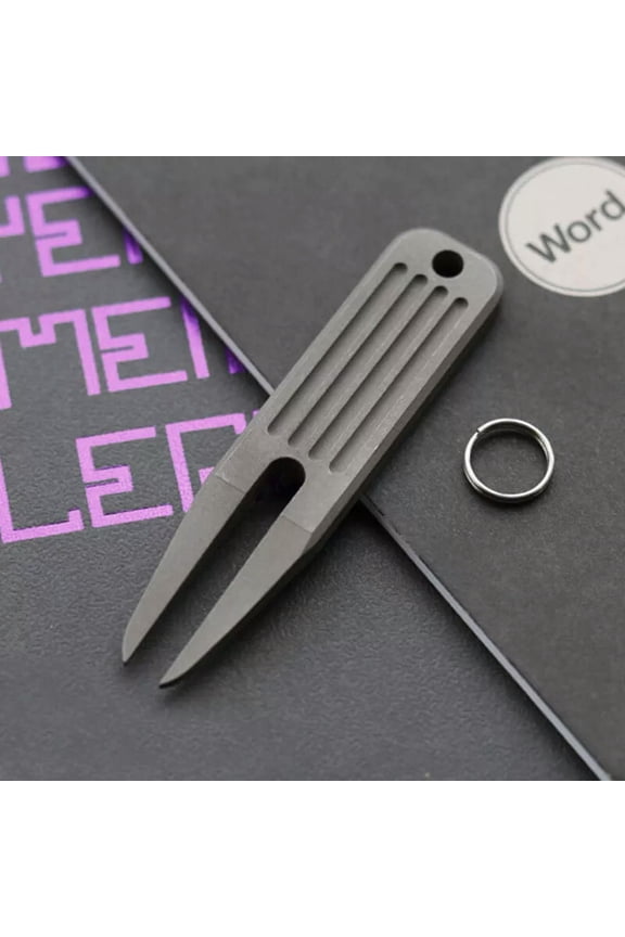 EDC TC4 Titanium Keychain Pry Bar Pendant Crowbar Opener Mini Outdoor Multi Tool