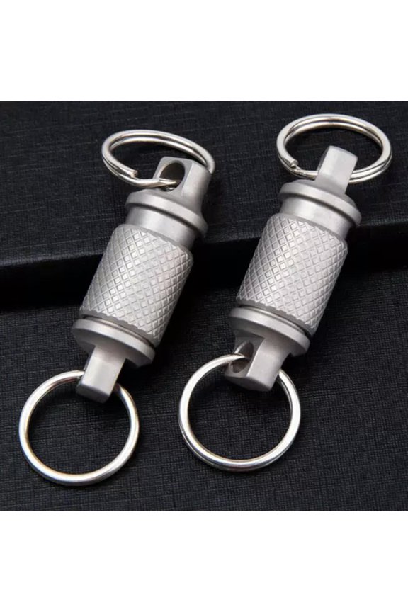 EDC Titanium 360 Degree Universal Quick Release Hanging Buckle Car Keychain 1PC