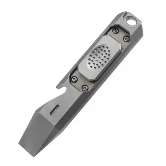 MATROOY EDC Titanium Alloy Crowbar Haptic Slider Multifunction Tools Metal Fidget Toys-Silver