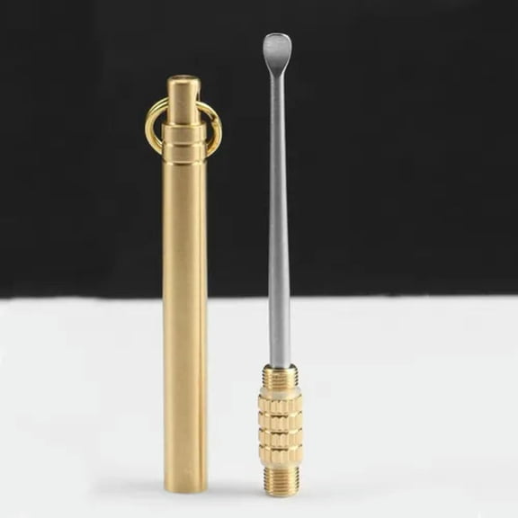 MATROOY EDC Titanium Alloy Earwax Cleaner Ear Pick Wax Remover Spoon Clean Health Tool