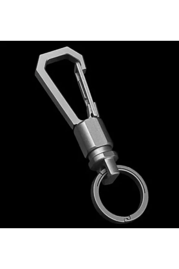 EDC Titanium Alloy Keychain w/ Keyring Hanging Carabiner Buckle Multi Tool