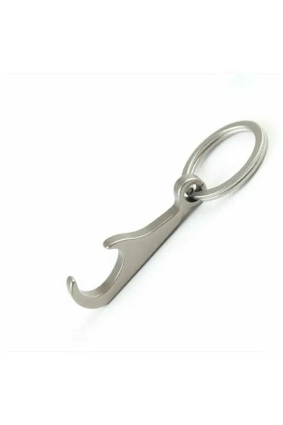 EDC Titanium Keychain Multi Tools Portable Mini Pendants Opener w/ Key Ring-Titanium