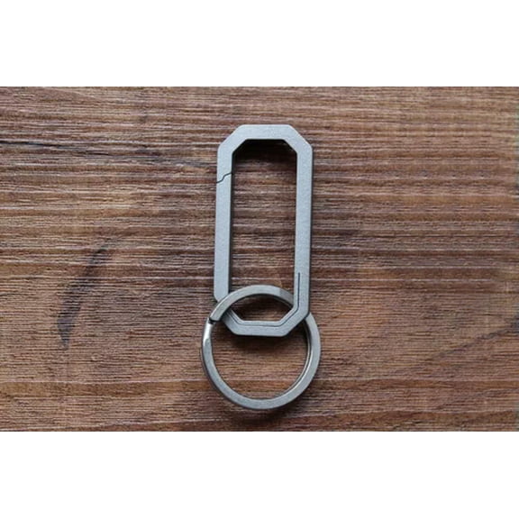 MATROOY EDC Titanium TC4 Key Chain Lightweight Portable Hanging Buckle Outdoor Keychain-55x25mm