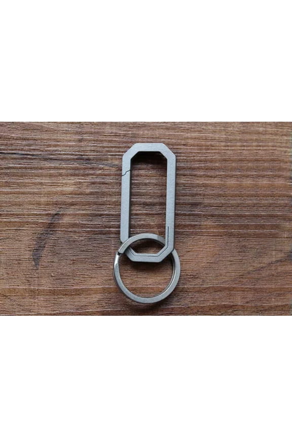 EDC Titanium TC4 Key Chain Lightweight Portable Hanging Buckle Outdoor Keychain-55x25mm