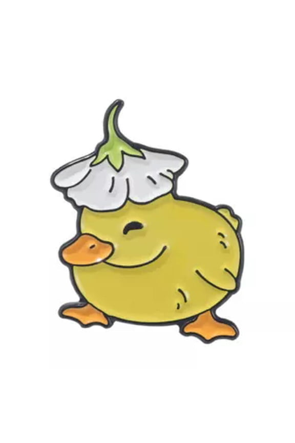 Enamel Pin Goose Duck Chicken Brooch Bag Lapel Pin Cartoon Funny Badge Jewelry --4