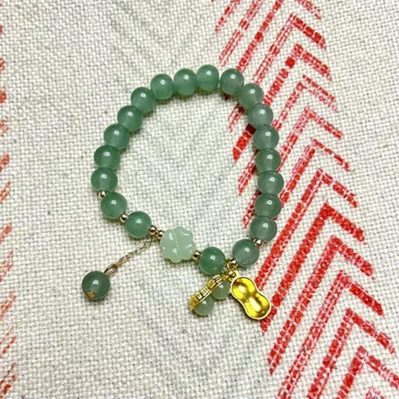 MATROOY Fashion Exquisite Imitation Jade Beaded Bracelet Chinese Style Retro Jewelry WY4-3