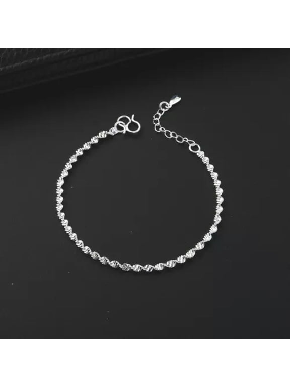Fashion Good Luck Heart Chain Bracelet Bangle Elegant Women Wedding Jewelry Gift-13-Twist Bracelet