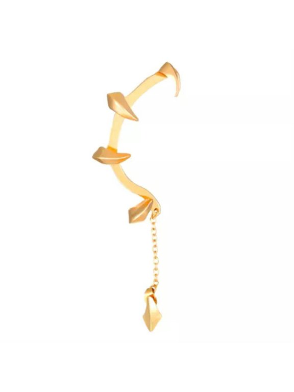 Fashion Hanging Earrings Gothic Punk Devil Claw Ear Cuffs Ear Bone Clip Gifts-Gold-