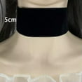 thumbnail image 1 of MATROOY Fashion Jewelry Women Velvet Choker Necklace Black Velvet Choker Necklaces C-Width 5cm, 1 of 9
