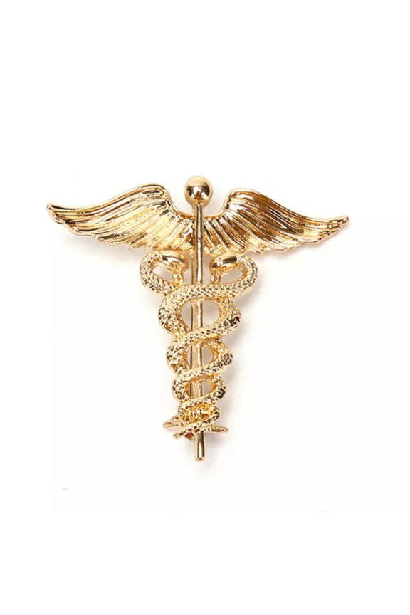 Fashion Retro Angel Wings Men Badge Pin Snake Brooches Lapel Medal Decorat~H WY4-Gold