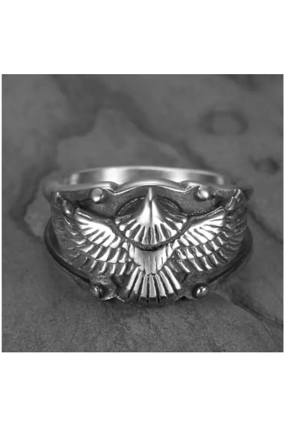 Fashion Titanium Flying eagle Ring 7-13 Ring Finger Rings Jewellery-9