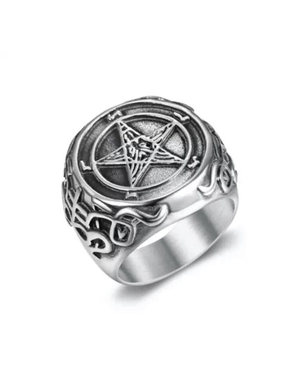 Fashion Titanium hexagram Ring 7-13 Ring Finger Rings Jewellery-10
