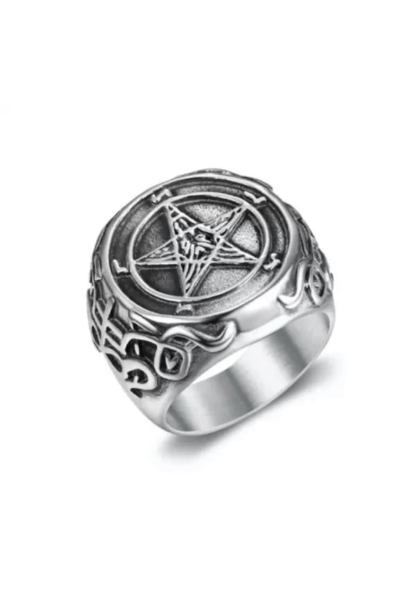 Fashion Titanium hexagram Ring 7-13 Ring Finger Rings Jewellery-9