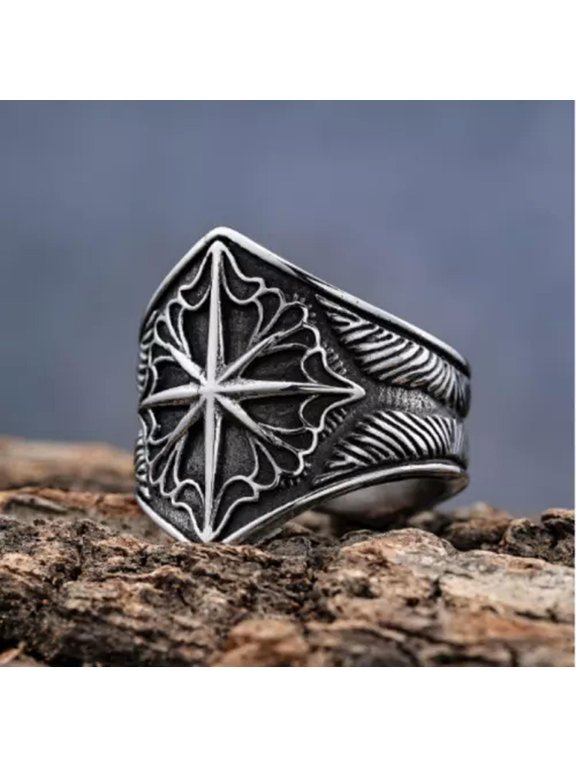 Fashion Titanium octet ring 7-13 Ring Finger Rings Jewellery-7
