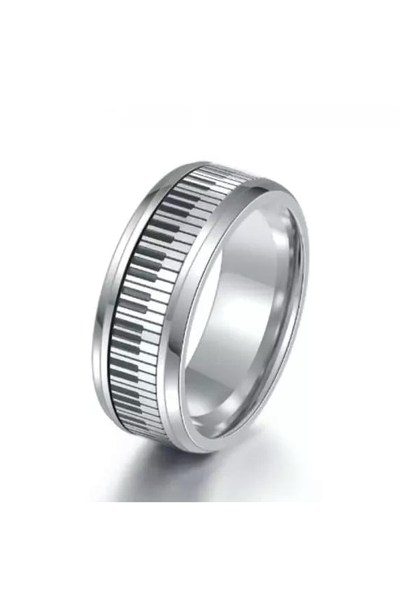Fashion Titanium silver Key ring 7-12 Ring Finger Rings Jewellery-10