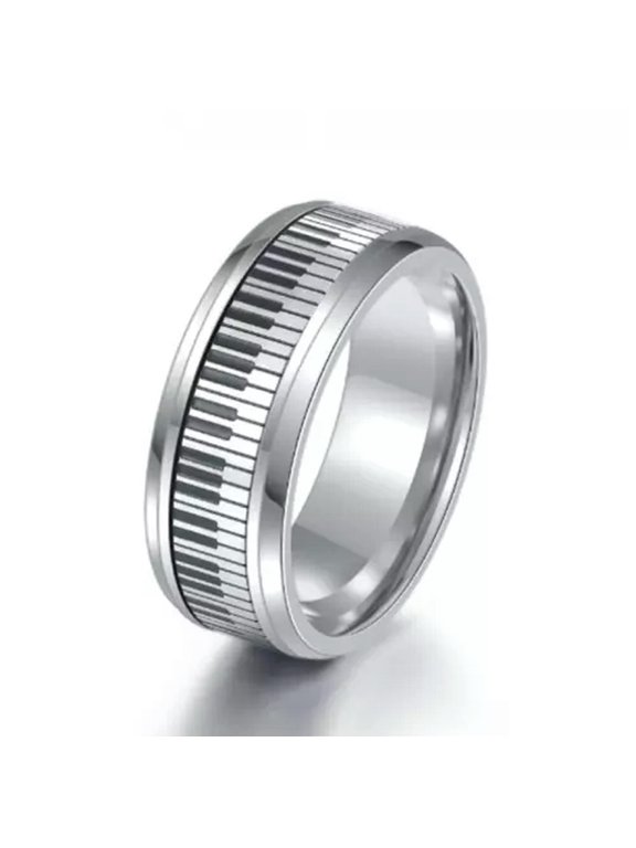 Fashion Titanium silver Key ring 7-12 Ring Finger Rings Jewellery-7