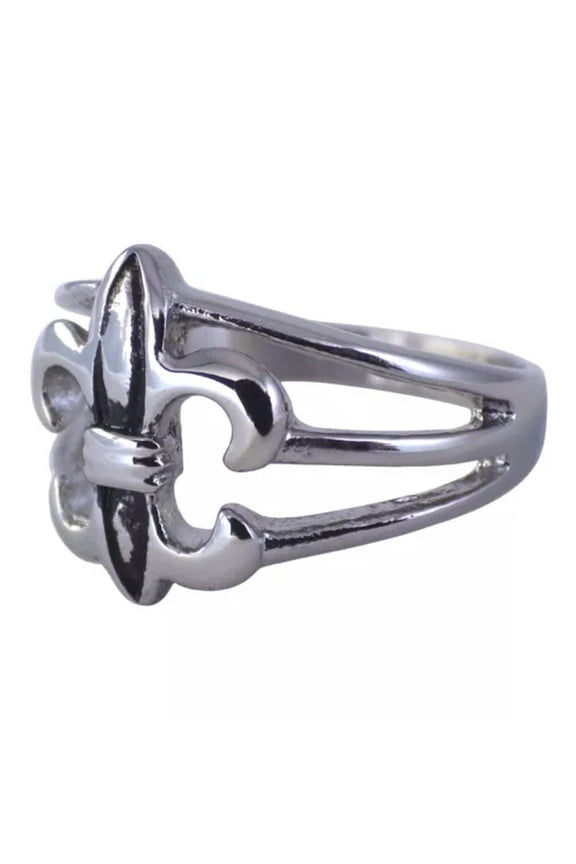 Fleur de Lis Thumb Ring Stainless Steel Saint New Orleans Band Sizes 9-13-12