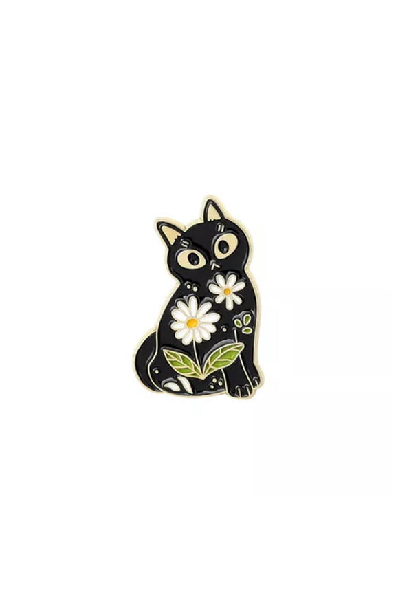 Forest Garden Enamel Pin Custom Fox Cat Bear Hedgehog Brooches Bag Lapel Pin --3