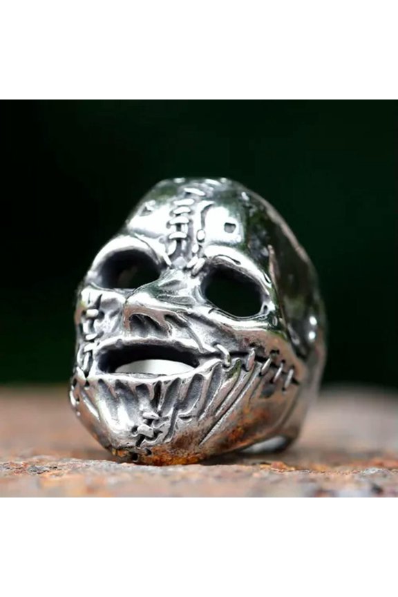 Gothic Cross Guitar Musical Skull Ring Stainless Steel Rock Soul Biker Punk Ring-NO 13-12
