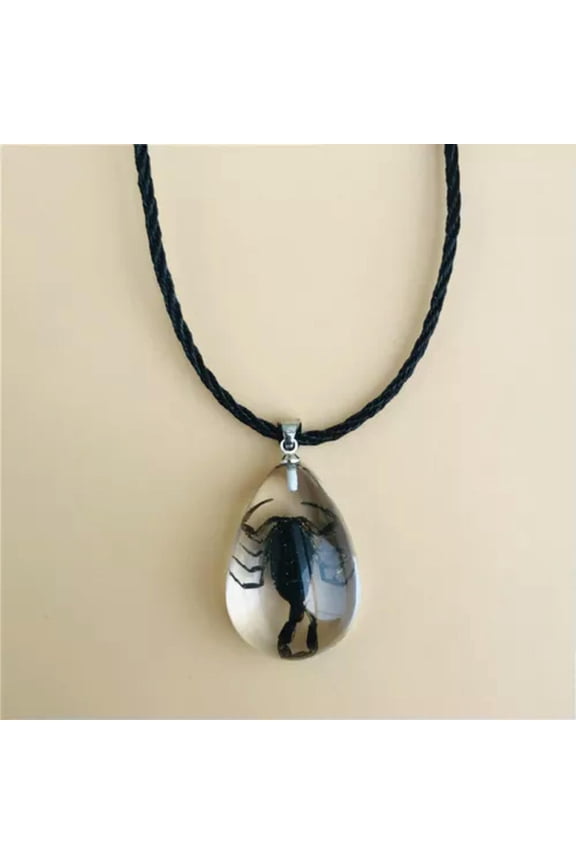 Gothic Resin Scorpion Pendant Necklace For Women Fashion Insect Vintage Necklace-01