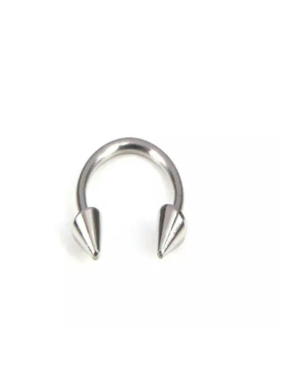 Horseshoe Nose Septum Rings Cartilage Helix Tragus Earring Hoop Lip Piercing-silver